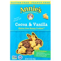 Annie'S Homegrown Gluten Free Cocoa And Vanilla Bunny Cookies, 6.75 Oz