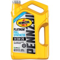 Pennzoil 5W20 Full Synthetic Platinum Motor Oil, 5 qt