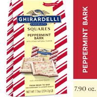 Ghirardelli Peppermint Bark Milk and White Chocolate Squares  7.90 oz.