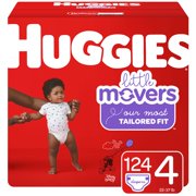 Huggies Little Movers Baby Diapers (Choose Size & Count)