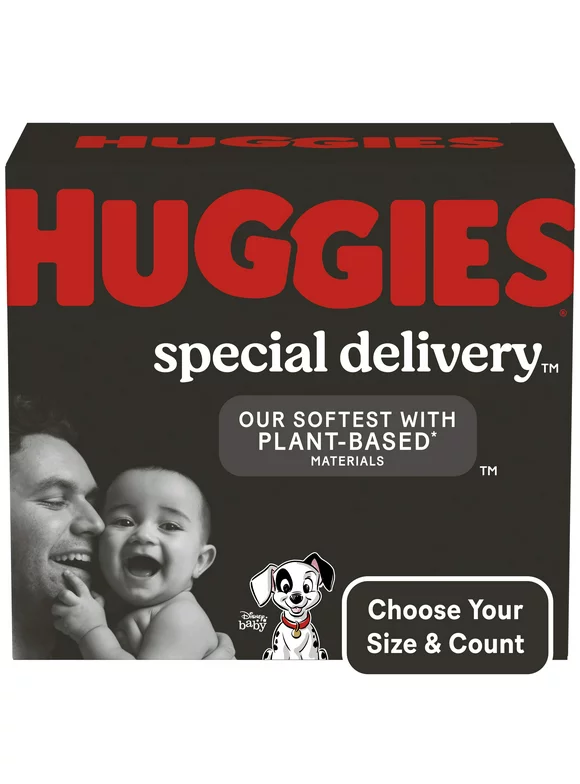 Huggies Special Delivery Hypoallergenic Baby Diapers, Fragrance Free, Size 4, 52 Ct