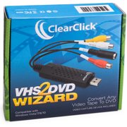 ClearClick VHS to DVD Wizard Software with USB Video Capture Device (DVD)