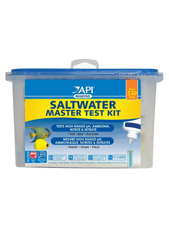 API Saltwater Master Test Kit, Aquarium Water Test Kit, 1-Count