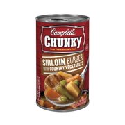 Campbell's Chunky Sirloin Burger with Country Vegetables Soup (Pack of 8)