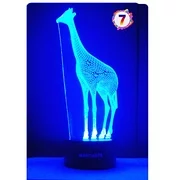 WANTASTE Giraffe 3D Lamp Gifts for Boys Girls Room, Night Light Toys Bedside Decor Gifts for Kids Baby, 7 Colors Changing Nightlight with Smart Control