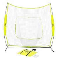 Athletic Works 7'x7' Hit Pitch Training Net for Baseball and Softball