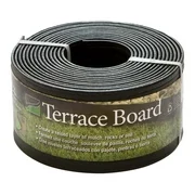 Master Mark 94420 20' x 4" Black Plastic Terrace Board Lawn Edging
