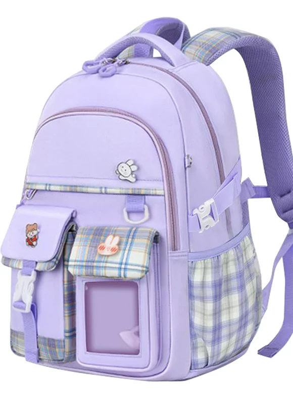 Aursear School Backpacks for Girls, Kids School Bags Girls Bookbag Gifts, Purple