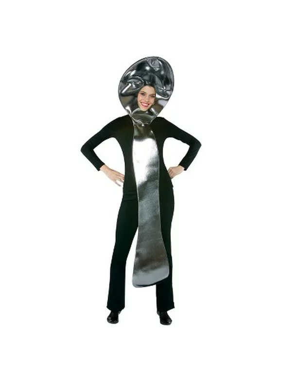 Rasta Imposta Silver Spoon Theater prop and Halloween Costume, Adult One Size, Sku 6124