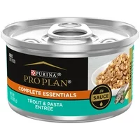 (24 Pack) Purina Pro Plan Entrees in Sauce Wet Cat Food, 3 oz. Pull-Top Cans