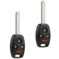 Fits 2008 2009 2010 2011 2012 Honda Accord Coupe 4-Button Key Fob Keyless Entry Remote (MLBHLIK-1T),Pack of 2