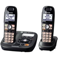 Panasonic 2 Handsets Expandable Cordless Phone with Easy-Read Display
