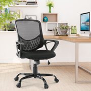 Office Chair Ergonomic Computer Desk Chairs with Lumbar Support Task Chairs with Armrests ,Black
