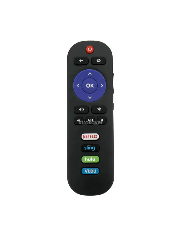 Xtrasaver Replacement Remote for All TCL Roku TV with Sling and Hulu Shortcuts - NOT COMPATIBLE WITH ROKU STICK OR ROKU BOX
