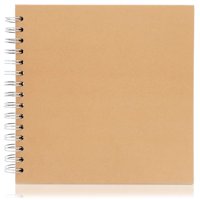 Hardcover Kraft Blank Page Scrapbook Photo Album, 40 Sheets, 8 X 8 inches