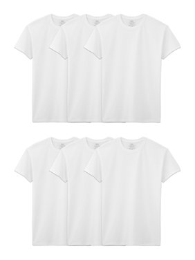 Fruit of the Loom Men's Short Sleeve White Crew T-Shirts