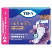 Tena Intimates Overnight Pad, 45 Count