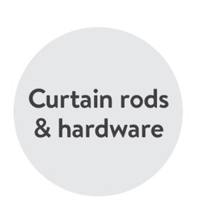 Curtain rods and hardware
