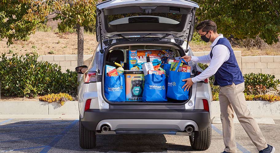 Curbside pickup. Place and order online and choose a pickup timeslot. We’ll do the shopping and load the items into your car, completely contact-free!