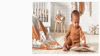 Exclusively at Walmart. Modern Moments by Gerber. Elevated, sophisticated styles for Baby’s bedroom. Shop now