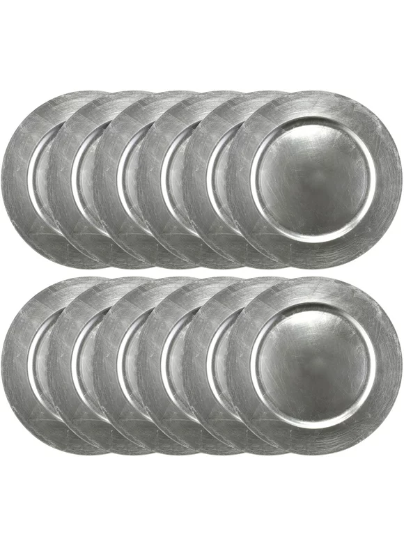 12 Pack: Silver Charger Plate by Celebrate It™