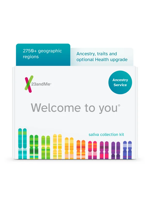 23andMe Ancestry Service - DNA Test Kit with 3000+ Geographic Regions, Family Tree & Trait Reports