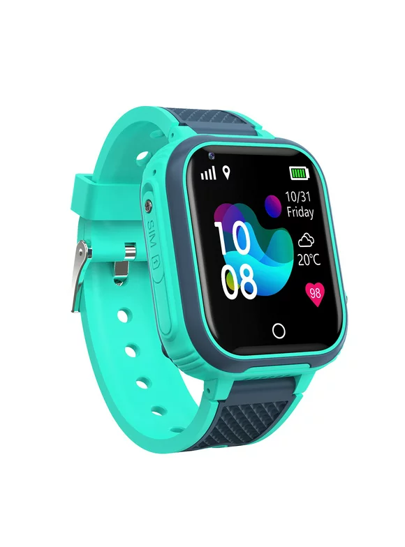 4G Kids Intelligent Watch for Boys Girls with Phone Call SOS Voice Video Chat Camera, Wristwatch with GPS+ WIFI+LBS Location & 1.4-Inch Touch Screen IP67 Waterproof Smartwatch
