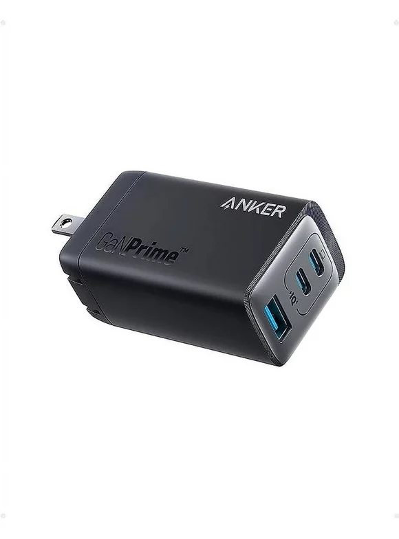Anker 65W USB-C Charger, GaNPrime, 3 Ports for MacBook Pro/Air, iPad Pro, Galaxy, iPhone, Pixel, and More