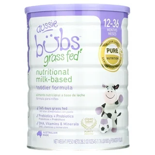 Aussie Bubs™ Grass Fed Nutritional Milk-based Toddler Formula, 800g, (12-36 Months)