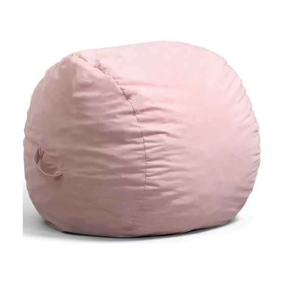 Big Joe Fuf Foam Filled Bean Bag Chair, Desert Rose Plush, Soft Polyester