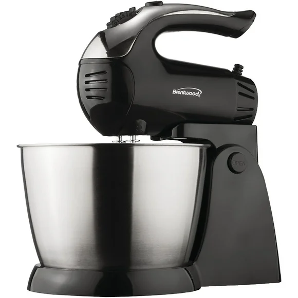 Brentwood New SM-1153 5-Speed + Turbo Stand Mixer, Black