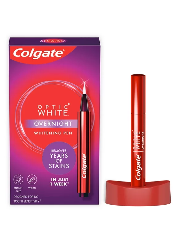 Colgate Optic White Overnight Teeth Whitening Pen, 35 Nightly Treatments