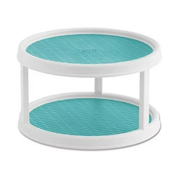 Copco Basic 12-inch 2 Tier nonskid Turntable with Aqua Liner
