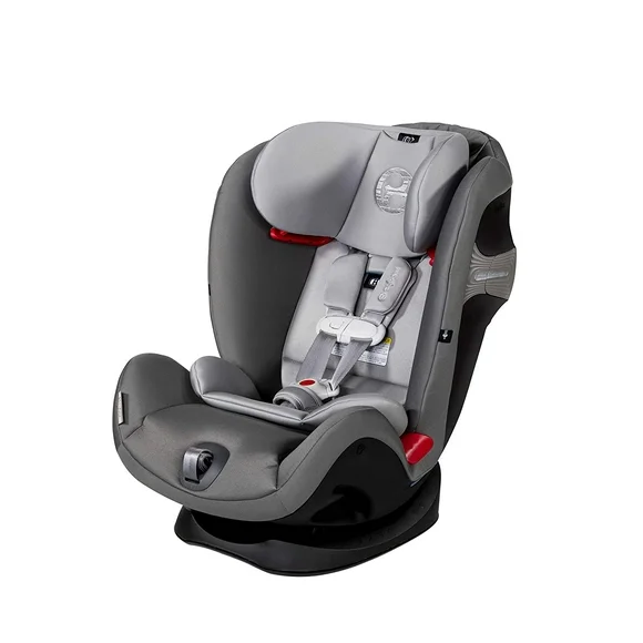 Cybex Eternis S, All-in-One Convertible Car Seat, 12-Position Height-Adjustable Reclining Headrest, Side Impact Protection, Manhattan Grey, 120 lb (Non- Sensorsafe)