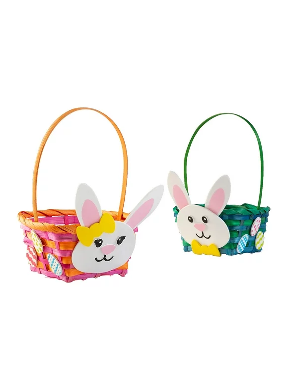 Easter Bunny Basket Decorating Craft Kit - Makes 12