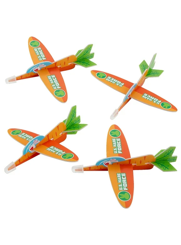 Easter Bunny Carrot Gliders – 48 Pieces