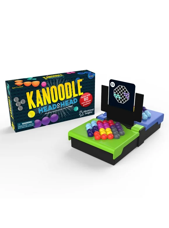 Educational Insights Kanoodle Head-to-Head Puzzle Game for 2, Easter Basket Stuffer for Boys and Girls, Kids, Teens & Adults, Featuring 80 Challenges, Ages 7+