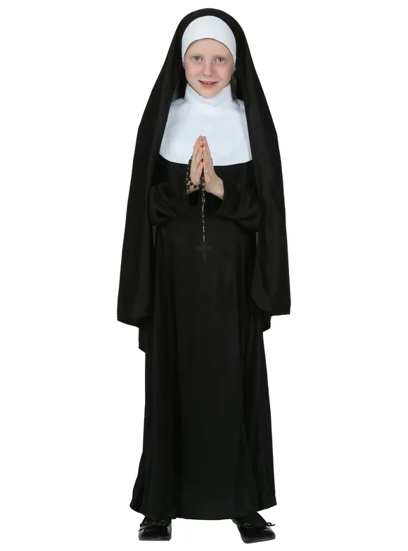 FUN Costumes Nun Girl's Fancy-Dress Costume for Child, XL