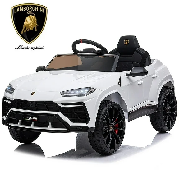 FUNTOK Lamborghini Urus 12V Electric Powered Ride on Car for Kids, with Remote Control, Foot Pedal, MP3 Player and LED Headlights