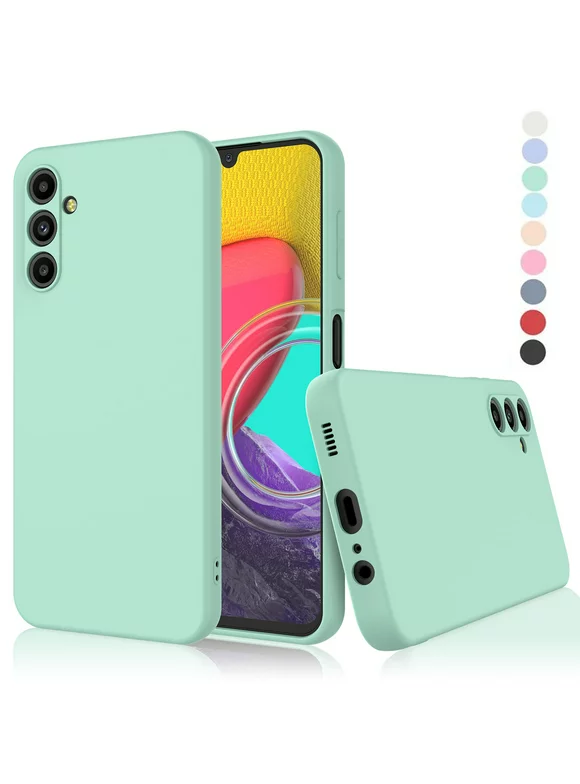 Galaxy A14 5G Case, Takfox Samsung Galaxy A14 Basic Case [Frosted] Shockproof Case Liquid Silicone Gel Rubber Soft TPU Anti-slip Bumper Thin Matte Slim Phone Case Covers For Samsung A14 5G,Green