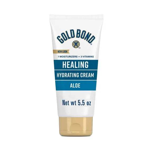 Gold Bond Healing Hydrating Hand Moisturizer, Face Cream, and Body Lotion for Dry to Extra Dry Skin, 5.5 oz