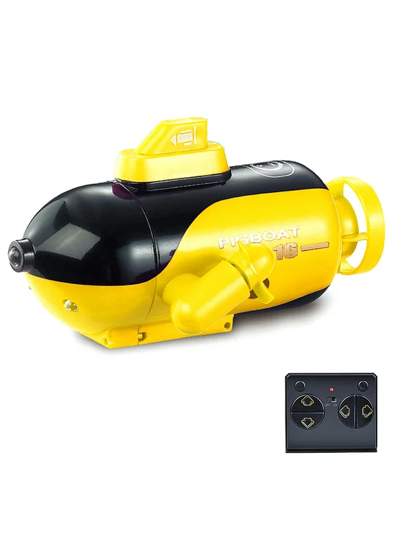 GoolRC Remote Control , 4-Channel Remote Control Toy Forward/Diving, Backward/Surfacing, Left Turn, Right Turn Yellow