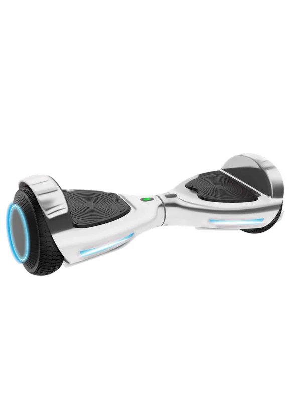 Gotrax FX3 Hoverboard, 6.2mph, for Kids Ages 8+ Years Old, 176lb Max Weight, Bluetooth, Chrome