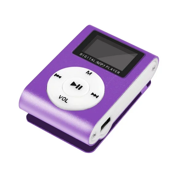 Henpk Clearance Under 5 Mp Portable MP3 Player, 1PC USB LCD Screen MP3 Support Sports Music Player