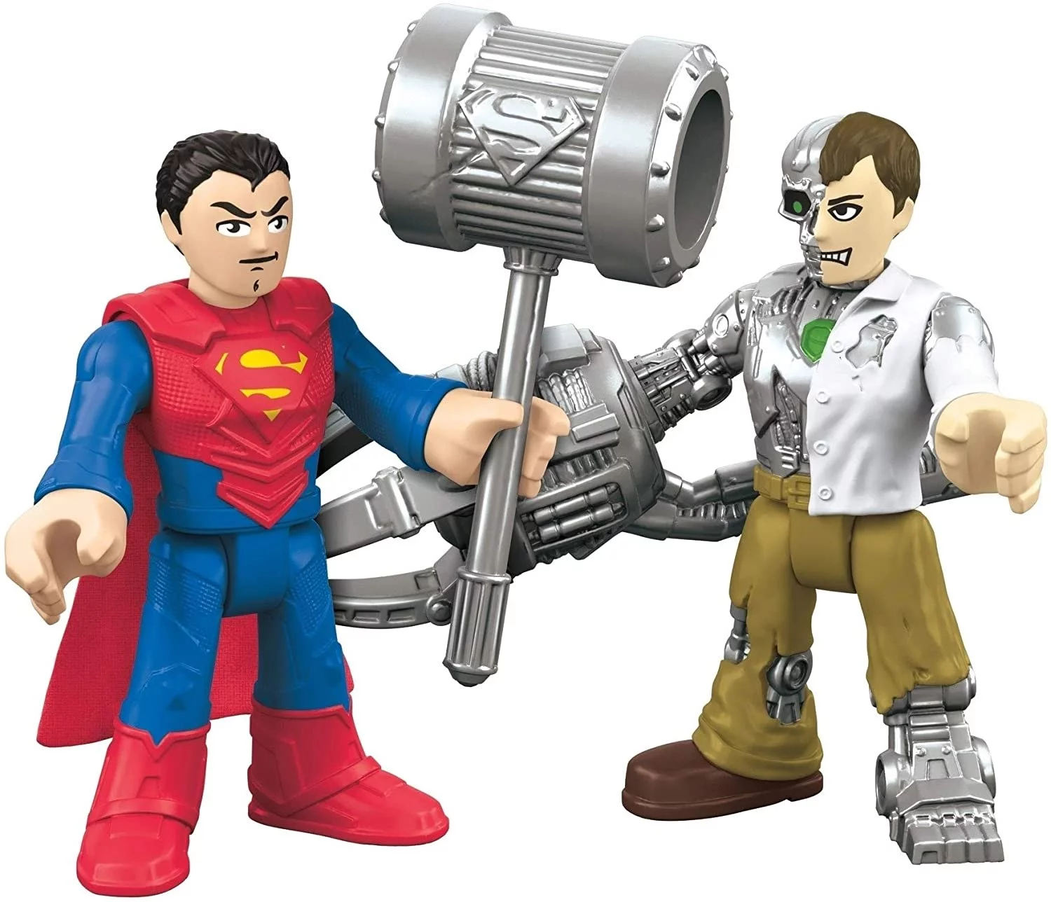 Imaginext DC Super Friends Superman and Metallo Action Figure Set (3.15")