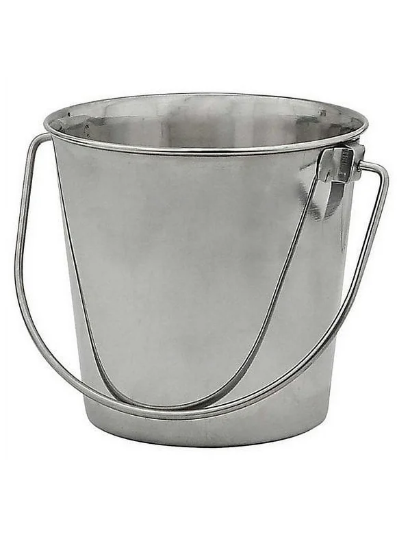 Indipets Heavy Duty Stainless Steel Dog Pail 9 QT