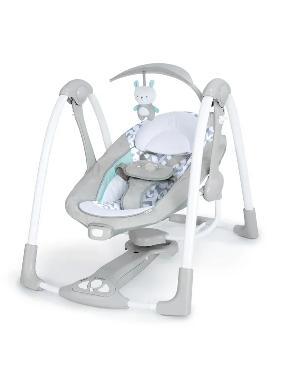 Ingenuity 2-in-1 Portable Battery-Powered Baby Swing & Infant Seat with Vibrations - Raylan (Unisex)