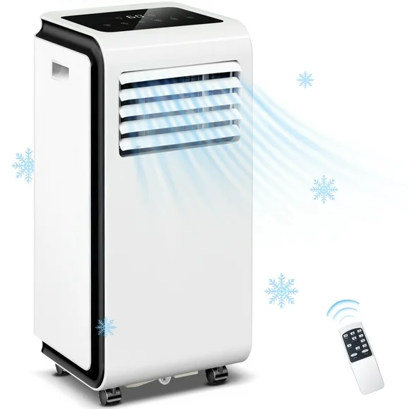KISSAIR 5,000 BTU (8,000 BTU ASHARE) Portable Air Conditioner, Dehumidifier, Fan, 3 in 1 AC with 24-Hour Timer