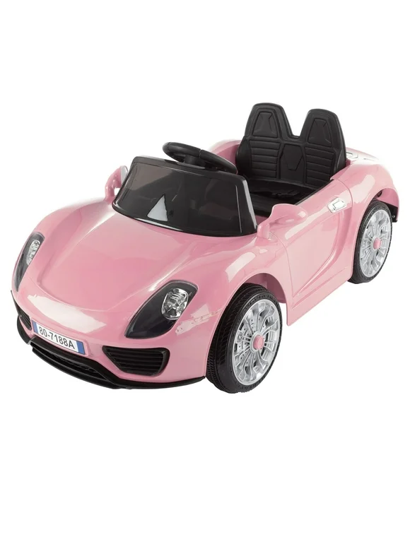 Lil' Rider 6 V Sports Car Motorized Electric Rechargeable Battery Powered Ride-On Toy with Remote Control