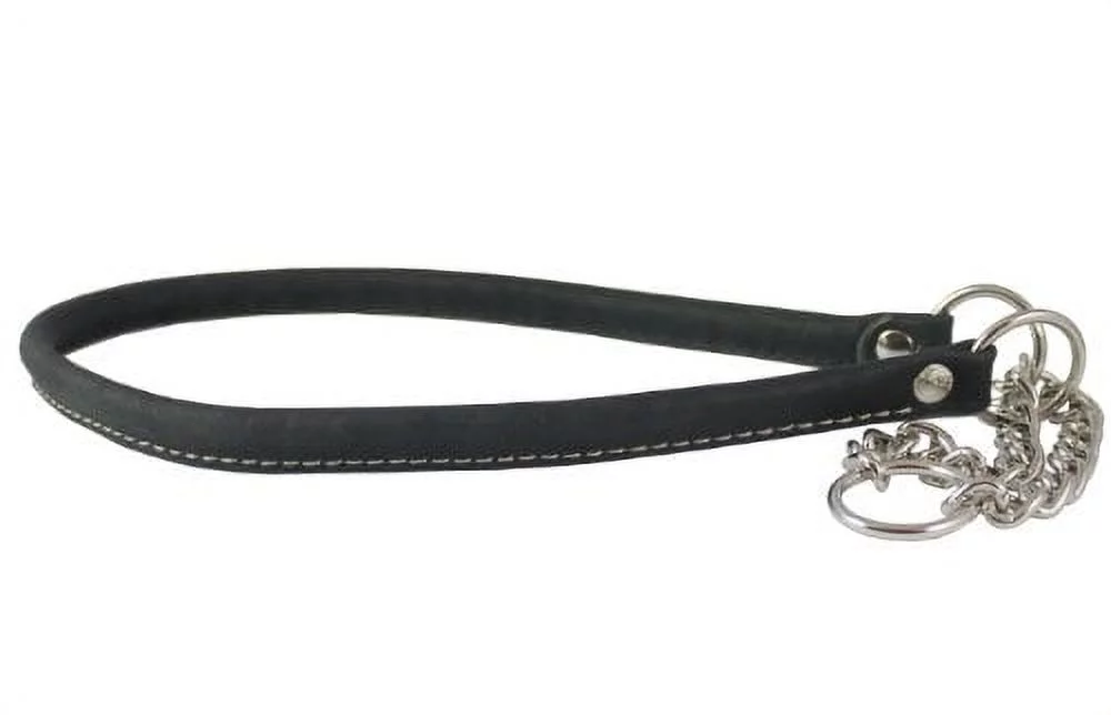 Martingale Genuine Leather Dog Collar Choker Medium to Large 16"-19" Neck, Pitbull, Amstaff, Boxer